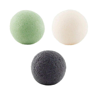 Konjac sponzen trio van Meraki, vrijstaand en duidelijk afgebeeld
