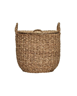 Opslagmand Round Natuur 27cm van Meraki, aan de achterzijde met afwerking zichtbaar