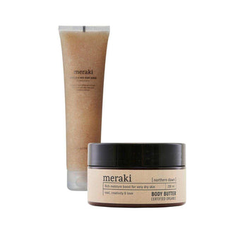 Scrub & Butter set van Meraki, vrijstaand en duidelijk afgebeeld
