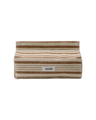 Tissuehouder Tissue Terracotta van Meraki, van opzij met vorm en afwerking zichtbaar