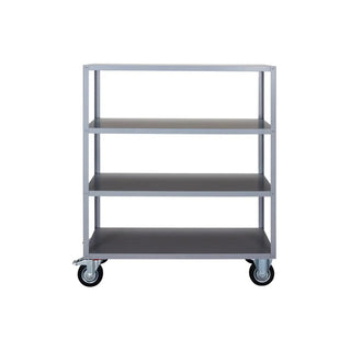 Trolleyrek met 4 schappen op wielen grijs 140cm van Meraki, duidelijk als hoofdfoto afgebeeld