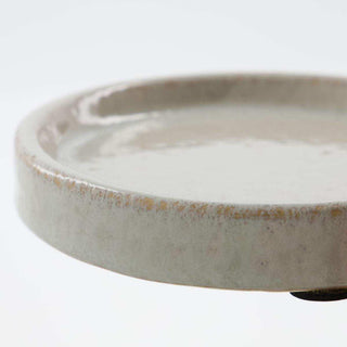 Soap dish Datura round grey 12cm - Het Adres