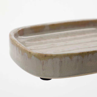 Soap dish Datura Shellish grey 12cm - Het Adres