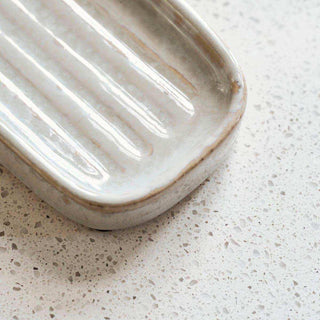 Soap dish Datura Shellish grey 12cm - Het Adres