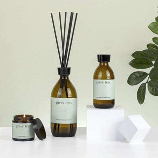 Green Tea geurstokjes 250ml van Mia Colonia, gecombineerd met bijpassende geuren uit de collectie