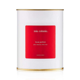 Love potion Armonica geurkaars van Mia Colonia, gecombineerd met bijpassende geuren uit de collectie
