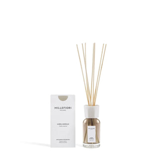 Milano Reed Diffuser 100 ml Ambra Minerale van Millefiori, duidelijk als hoofdfoto afgebeeld