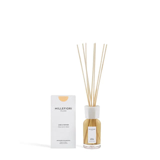 Milano Reed Diffuser 100 ml Lime & Vetiver van Millefiori, duidelijk als hoofdfoto afgebeeld