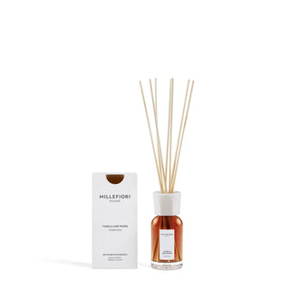 Milano Reed Diffuser 100 ml Vanilla & Wood van Millefiori, duidelijk als hoofdfoto afgebeeld