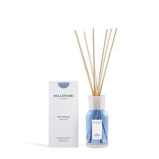Milano Reed Diffuser 250 ml Blue Posidonia van Millefiori, duidelijk als hoofdfoto afgebeeld