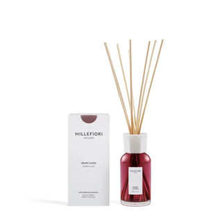 Milano Reed Diffuser 250 ml Grape Cassis van Millefiori, duidelijk als hoofdfoto afgebeeld