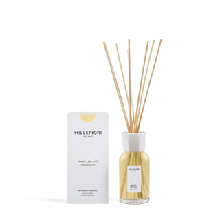 Milano Reed Diffuser 250 ml Honey & Sea Salt van Millefiori, duidelijk als hoofdfoto afgebeeld