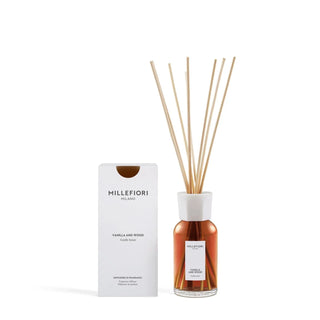 Milano Reed Diffuser 250 ml Vanilla & Wood van Millefiori, duidelijk als hoofdfoto afgebeeld