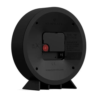 M tafelklok Railway zwart 16cm - Het Adres