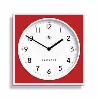 Burger & Chips horloge mural rouge 29cm - Het Adres