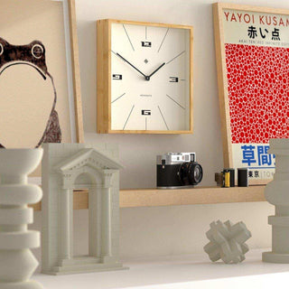 Fiji wall clock Bamboo lines 30cm - Het Adres