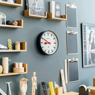 Luggage wall clock black 30cm - Het Adres