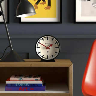 M table clock Railway black 16cm - Het Adres