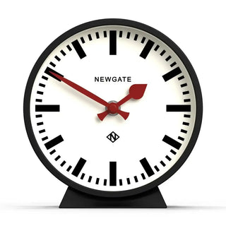 M table clock Railway black 16cm - Het Adres
