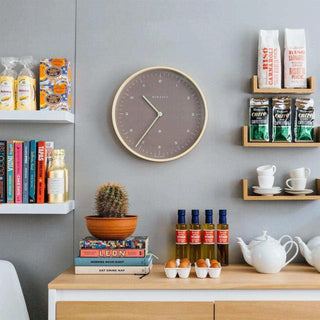 Mr Clarke wall clock brown 40cm - Het Adres