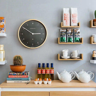 Mr Clarke wall clock dark grey 40cm - Het Adres