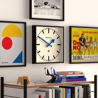 Number Five wall clock blue 33cm - Het Adres