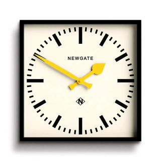Number Five wall clock yellow 33cm - Het Adres