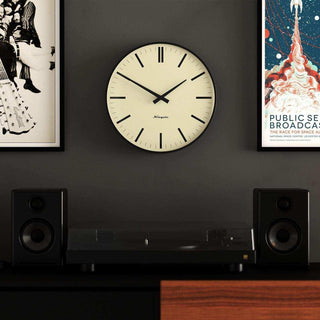 Radio City wall clock lines black 33cm - Het Adres
