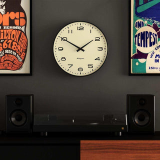 Radio City wall clock numbers black 33cm - Het Adres