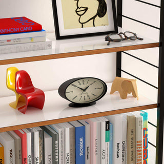 Ronnie table clock / alarm clock black/beige - Het Adres