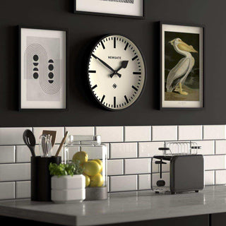 Station wall clock black 37cm - Het Adres