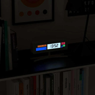 Supergenius LCD alarm clock white - Het Adres