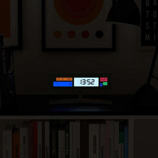 Supergenius LCD alarm clock white - Het Adres