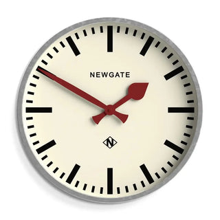 Universal railway wall clock silver 43cm - Het Adres