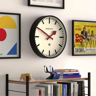 Universal railway wall clock black 43cm - Het Adres