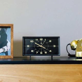 Wideboy table clock / alarm clock black - Het Adres