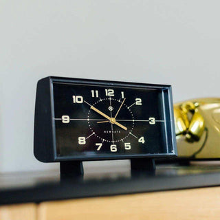 Wideboy table clock / alarm clock black - Het Adres