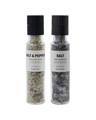 Cadeaubox Everyday Mix Truffel & Herbes de Provence van Nicolas Vahe, met de producten uit de cadeauset duidelijk zichtbaar