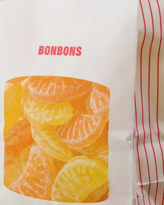 Citrus snoepjes 150g van Nicolas Vahe, in een gestileerde detailopstelling
