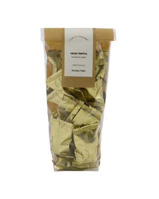Cocoa truffles Coconut & crunch 110g van Nicolas Vahe, duidelijk als hoofdfoto afgebeeld