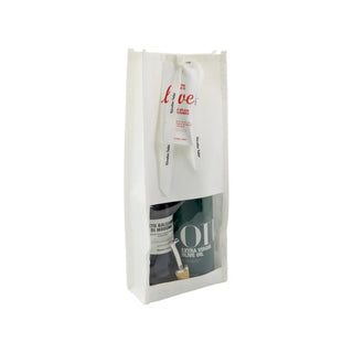 Gift bag Oil you need is love – 500 ml van Nicolas Vahe, van dichtbij met inhoud en structuur zichtbaar