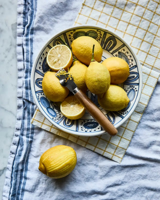 Kanton Zester Citrus van Nicolas Vahe, in een culinaire setting met bijpassende ingrediënten