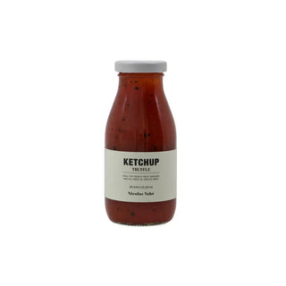 Ketchup met zwarte truffel 250ml van Nicolas Vahe, duidelijk als hoofdfoto afgebeeld