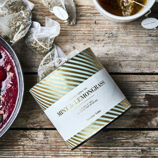 Té de hierbas orgánico, menta y hierba limón - Het Adres