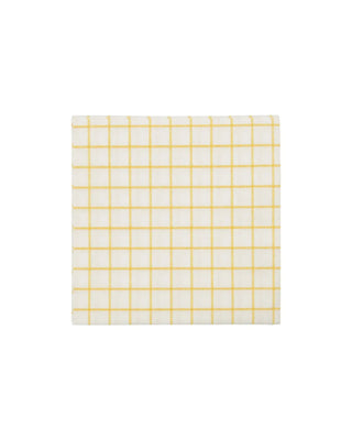 Servetten Check Geel 20x20 cm van Nicolas Vahe, duidelijk als hoofdfoto afgebeeld
