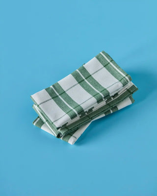 Servetten Chef Groen 40x40cm - 4 stuks van Nicolas Vahe, in een culinaire setting met bijpassende ingrediënten