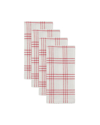 Servetten Chef Rood 40x40cm - 4 stuks van Nicolas Vahe, duidelijk als hoofdfoto afgebeeld
