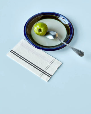 Servetten Stripe grijs papier 12 stuks van Nicolas Vahe, toegepast in een sfeervolle interieursetting