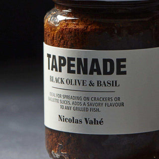 Tapenade aus schwarzen Oliven und Basilikum – Het Adres