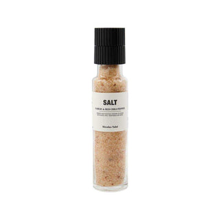 Salz mit Knoblauch & rotem Pfeffer – 325G – Het Adres